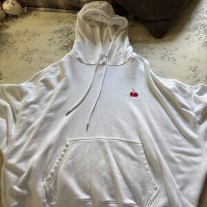 Aerie Cropped Cherry Popover Hoodie